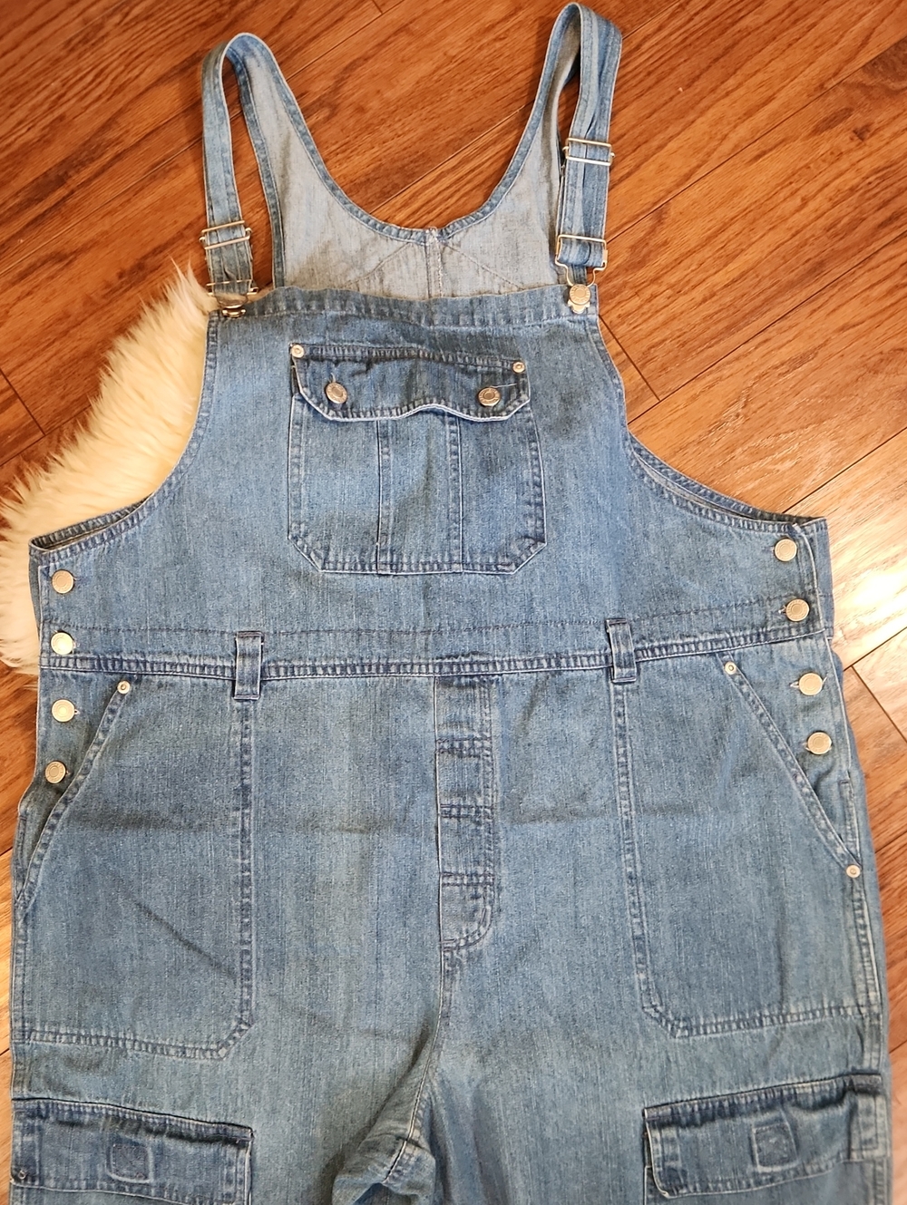 Venezia Lane Bryant Vintage Plus Blue Denim Womens Overalls - Picture 4 of 5